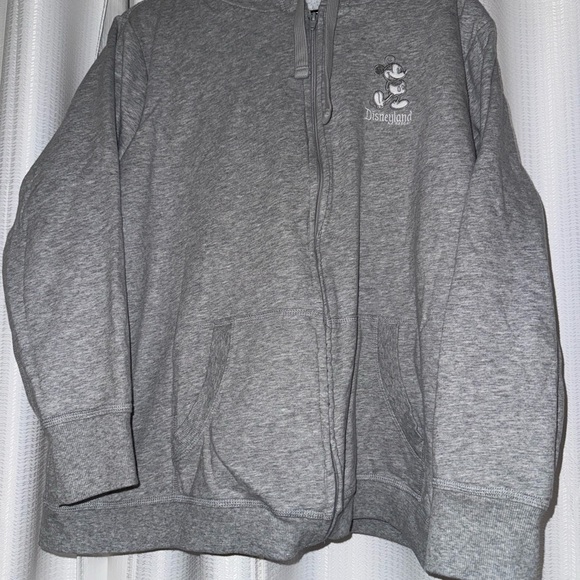 Disney women’s 2x plus full zip hoodie sweater grey. Disneyland - Picture 2 of 9